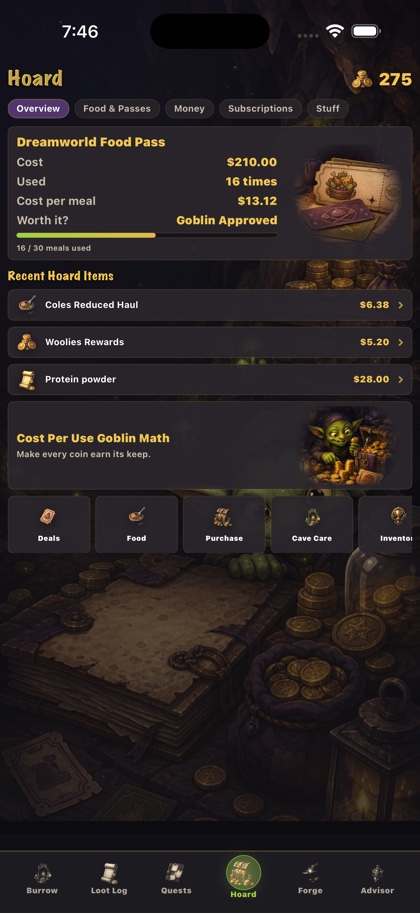 Hoard screen